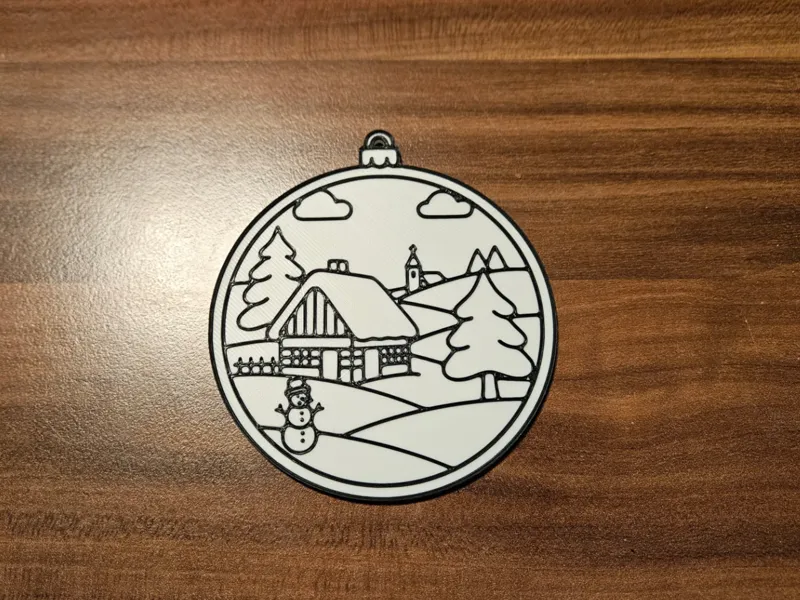 Christmas Coloring Ornament: DIY Paint-Your-Own
