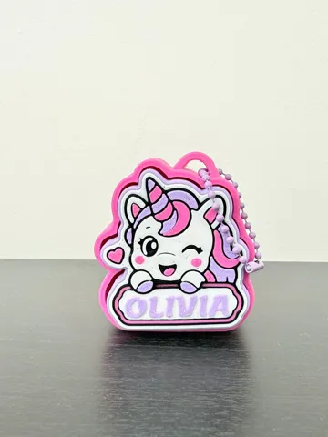Objeto manipulable: Cute Unicorn Fidget Clicker – Customizable Name — vista de referencia 2