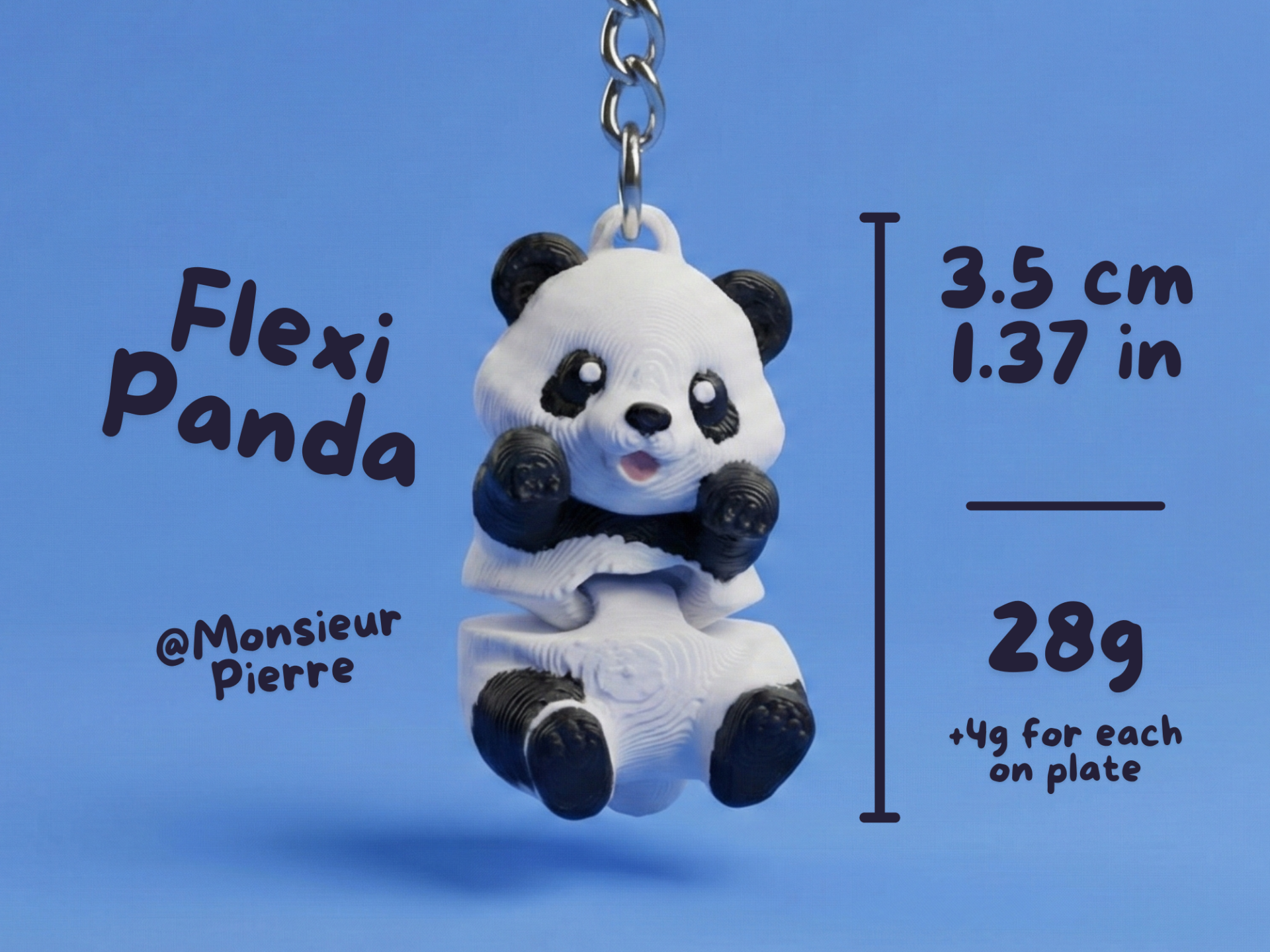 Flexi Panda – Cute Articulated 3D Print