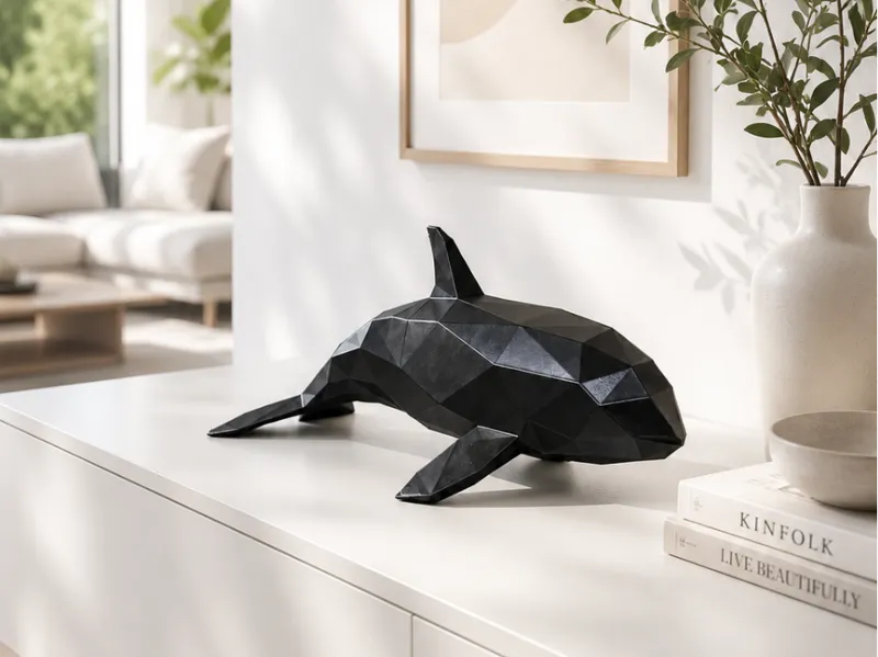 Low Poly Orca Whale 