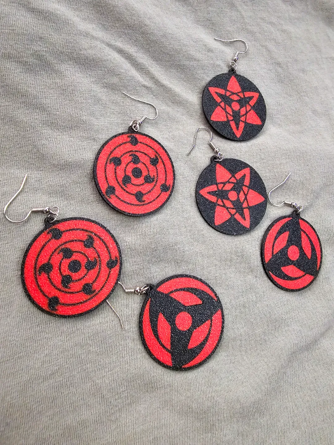 Rinne Sharingan Earrings - Multicolor view 3