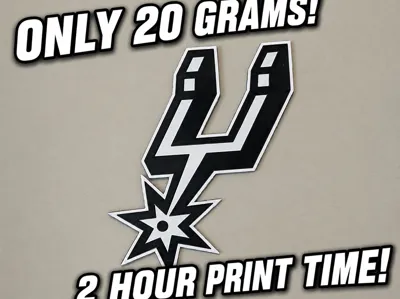 San Antonio Spurs NBA logo wallart hueforge