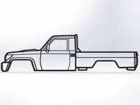 Toyota Land Cruiser 79 — décoration murale — photo 1