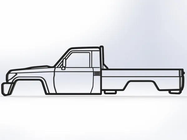 Toyota Land Cruiser 79 — décoration murale