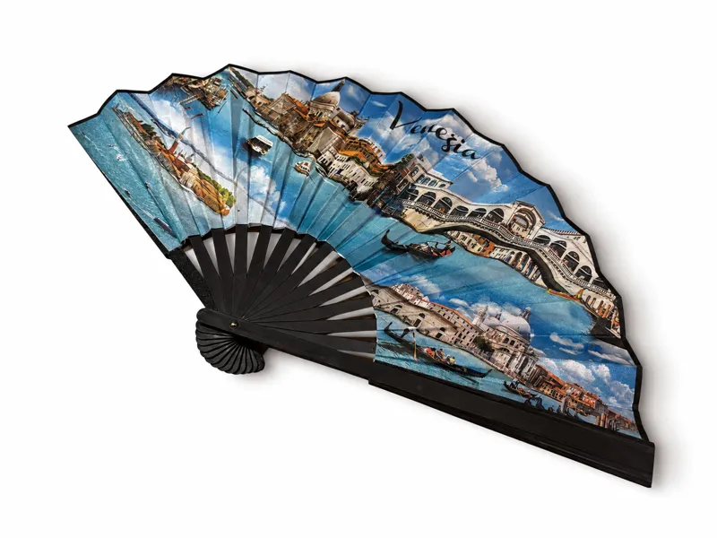Reinforced outer guard sticks of classic hand fan