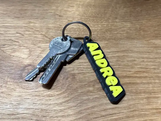 Personalized keychain with name