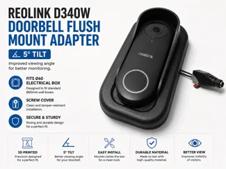 Reolink D340W Doorbell Flush Mount – 5° Tilt
