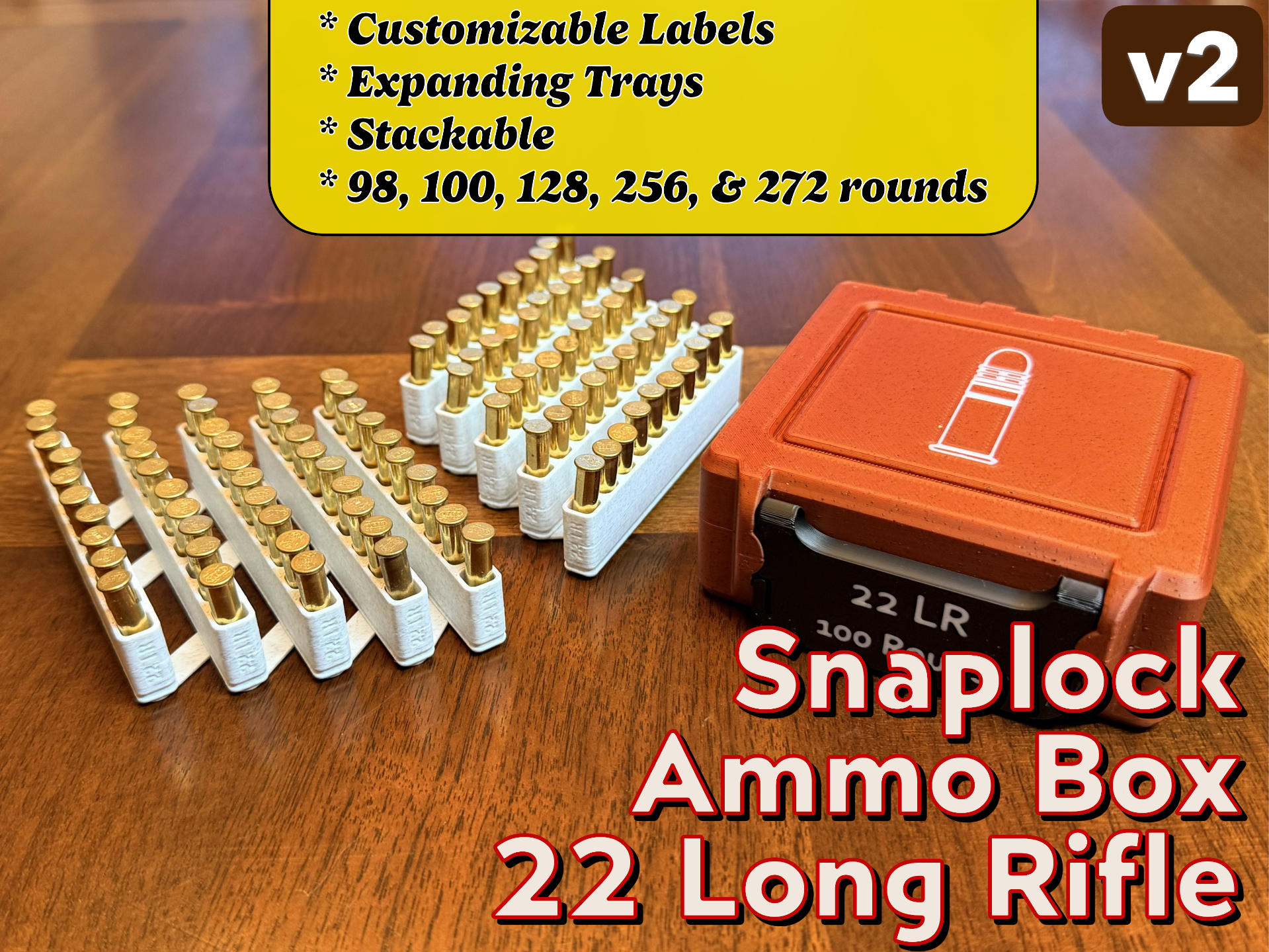 Snaplock 22LR Ammo Box + Expanding Tray