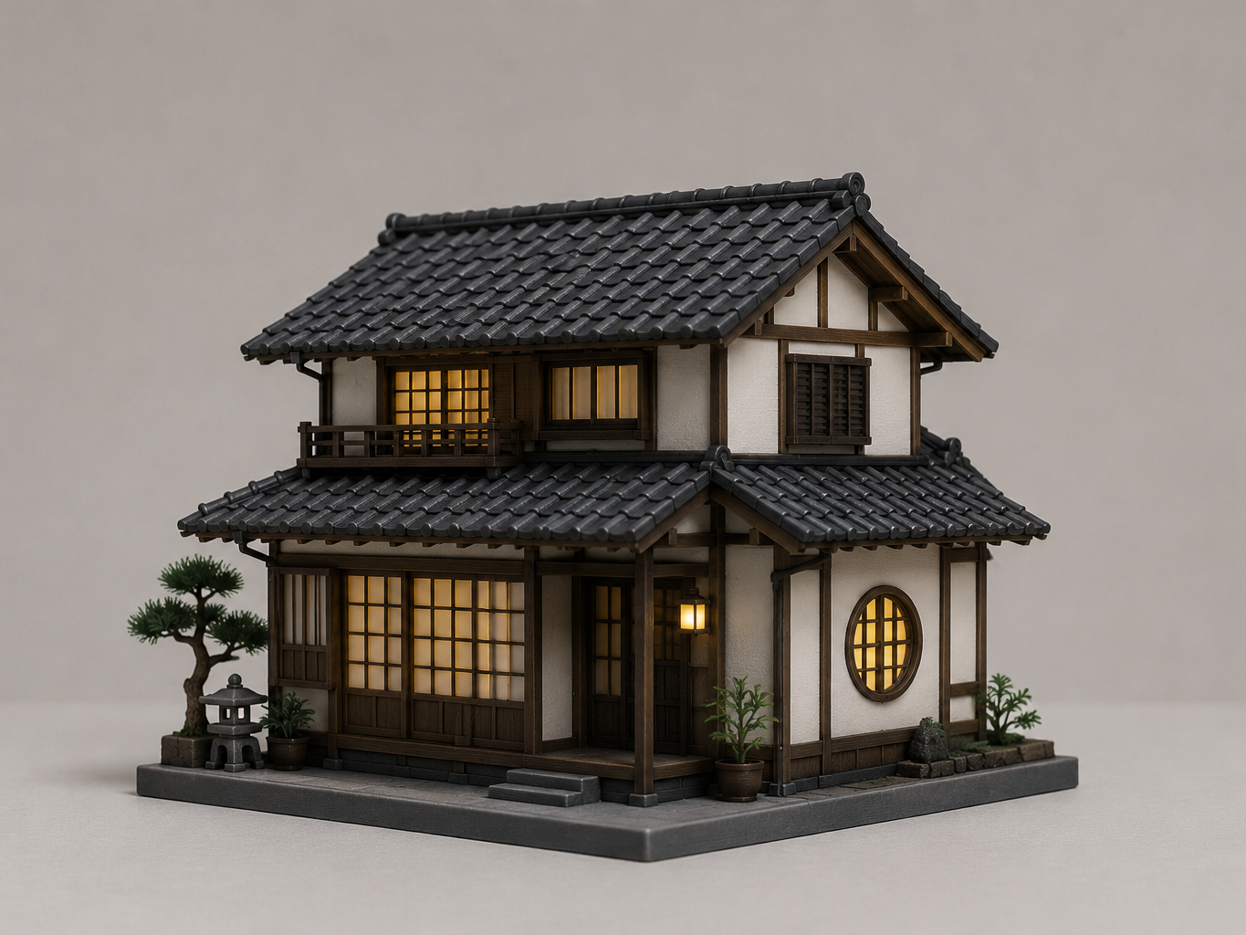 Japanese Traditional House - Miniature 