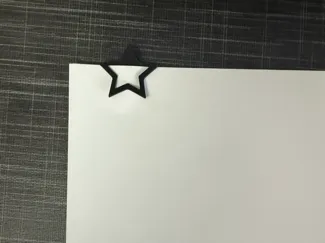 Büroklammer Stern