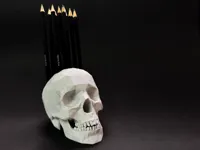 Pot à crayons crâne low poly — photo 2