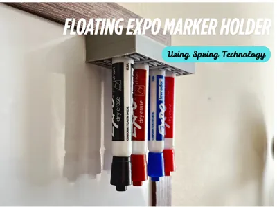 floating expo marker holder (using spring tech)