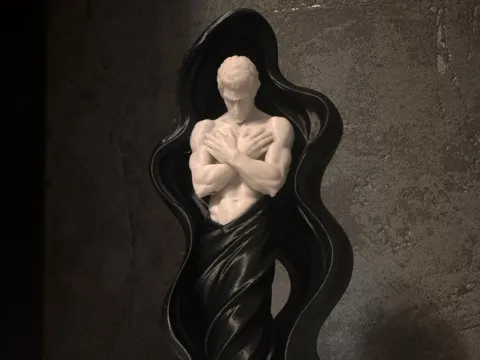 Letrero o emblema decorativo: The Weight We Never Show — referencia de MakerWorld