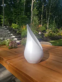 Vase moderne avec pique-fleurs intégré — photo 3