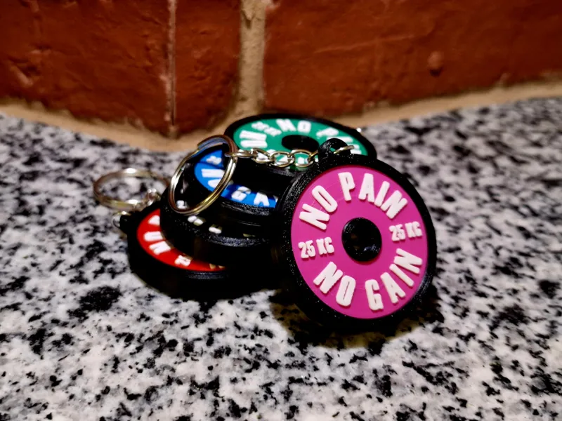 No Pain No GAIN GYM keychain