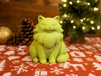 Cozy Knitted Chonky Cat
