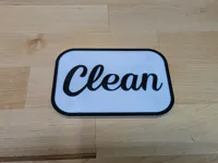 Dish Washer Sign - 10X3 Magnets