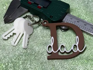 D for Dad Keychain * Father's Day