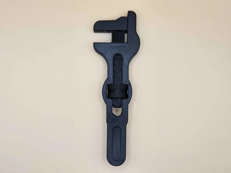 Adjustable Wrench. Crescent / Pipe-wrench Hybrid.