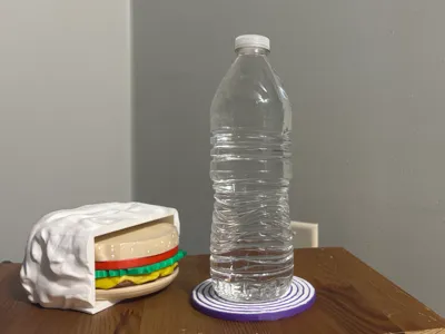Burger Coaster Set w/ Wrapper Holder