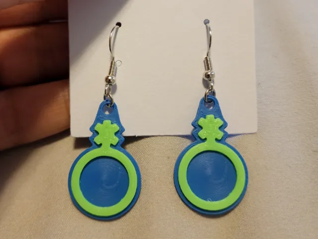 Non-Binary Pride Symbol Earrings