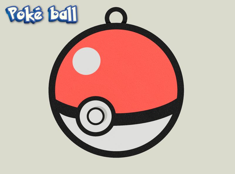 Pokeball Keychain Set
