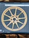 VOLK RACING RIM WITH AND WITHOUT LOGO