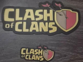 Clash of clans decor sign 4 color