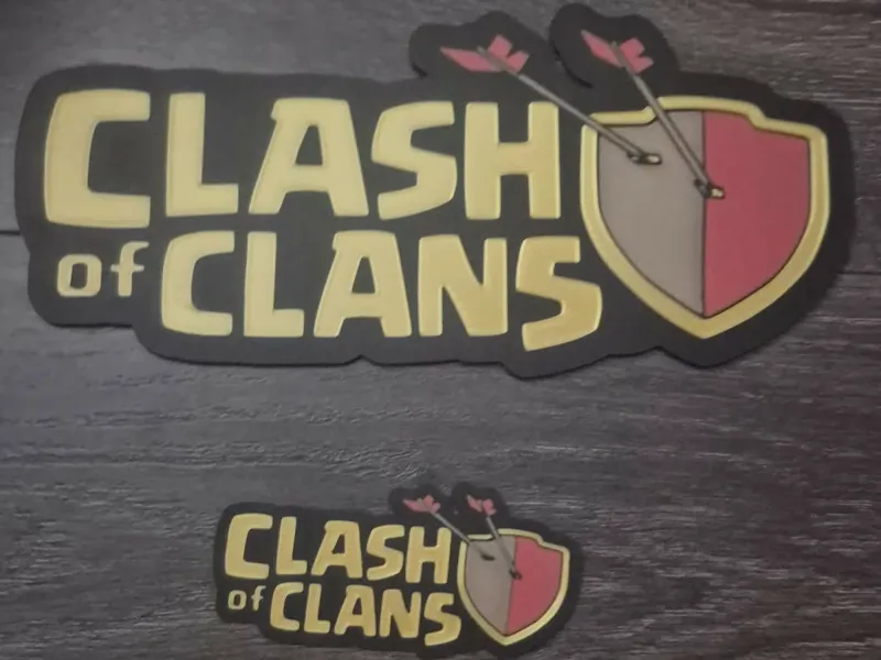 Clash of clans decor sign 4 color