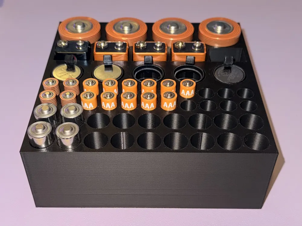 Battery Storage Container - Free 3D Print Model - MakerWorld