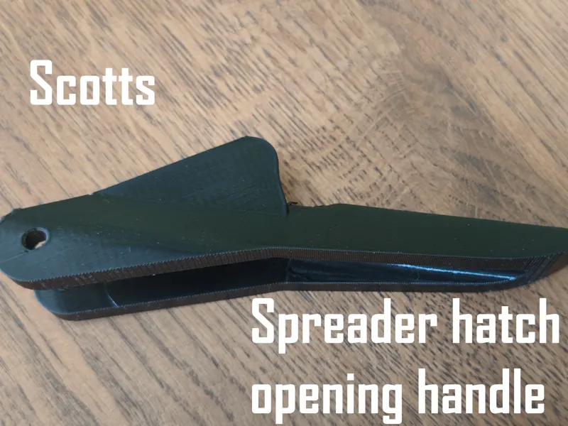 Scotts spreader hatch opening handle