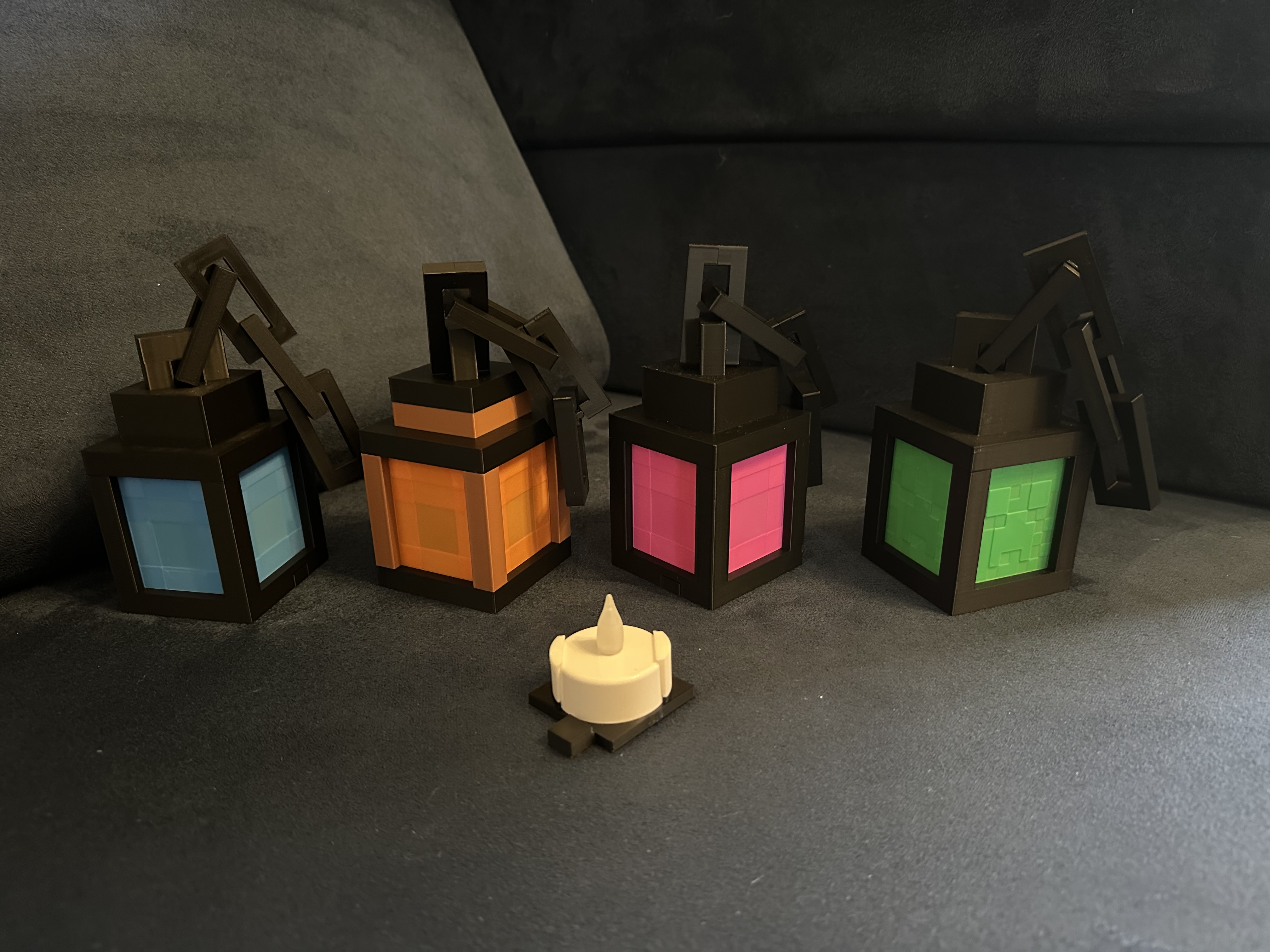 Miniatura 7 do modelo 3D Minecraft Lantern - Tealight