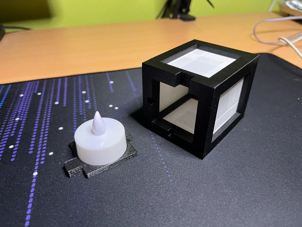Minecraft Lantern - Tealight view 2