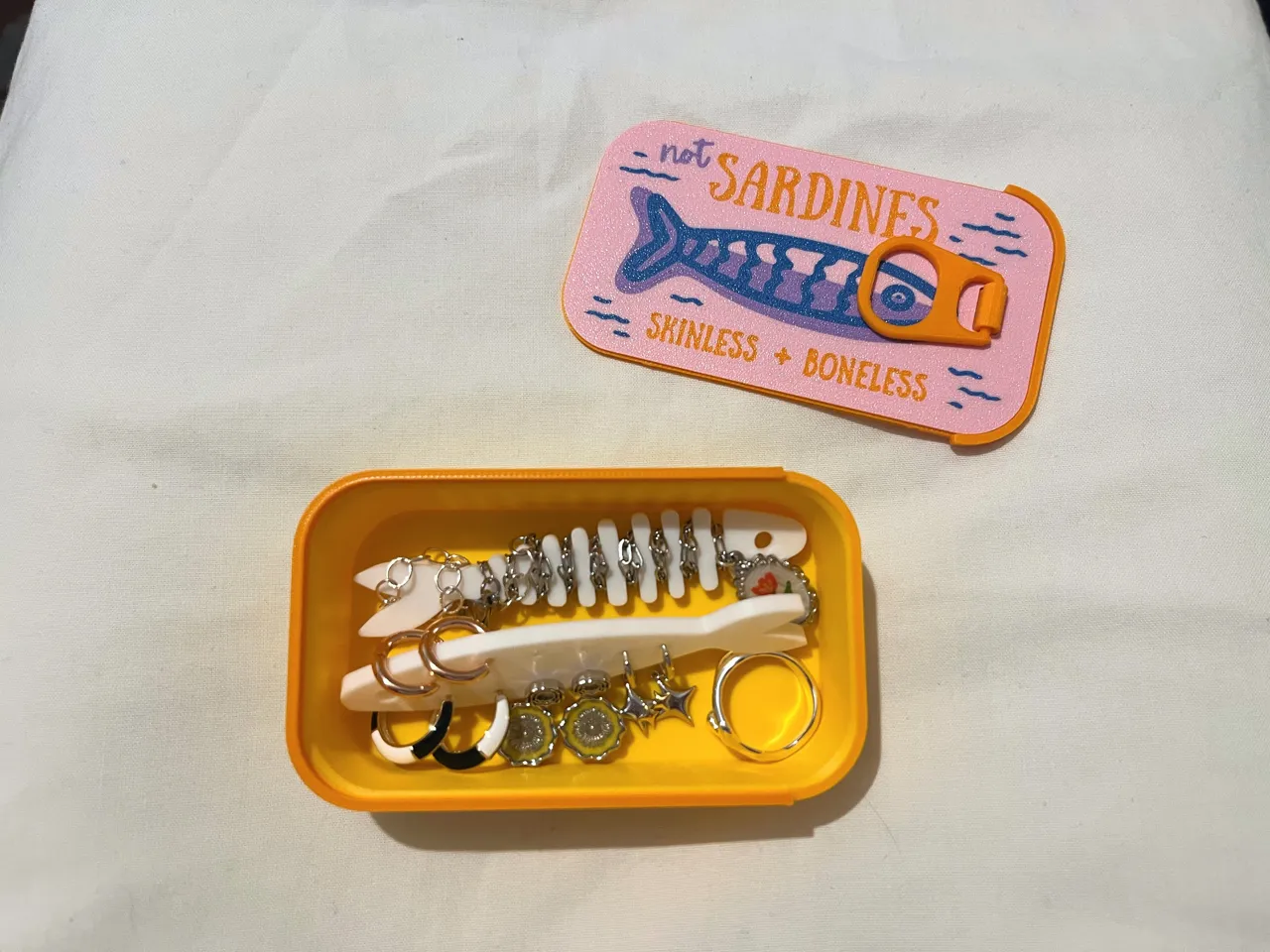 Sardines Jewellery Box Travel Case view 4