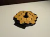 75% size mirror with thin gold plating