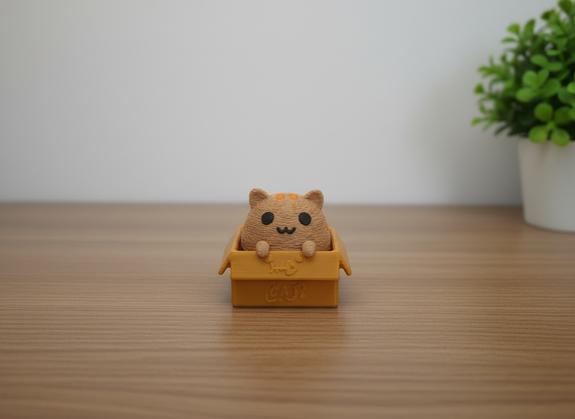 Miniatura 3 do modelo 3D 解压箱庭猫猫