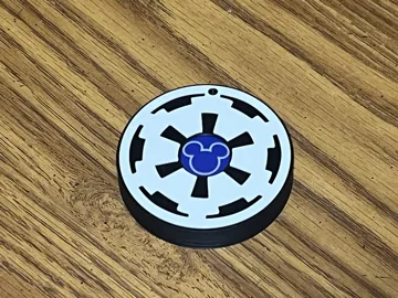 Letrero o emblema decorativo: Star Wars Imperial Logo - MagicBand+ Puck Holder — vista de referencia 3