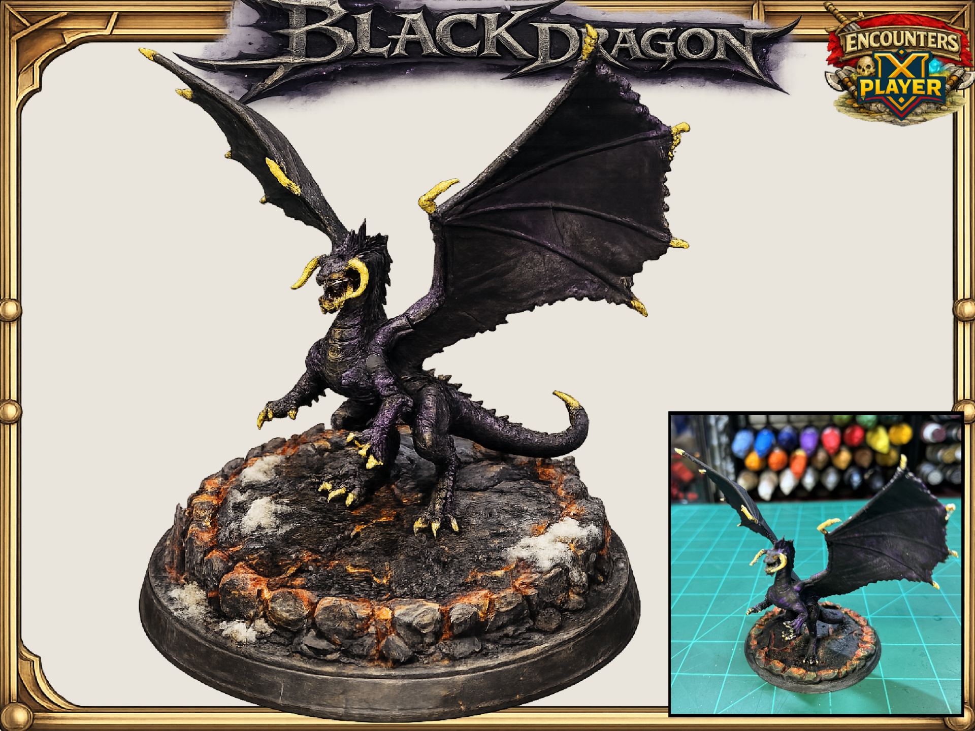 Young Black Dragon: DnD D&D PF Mini