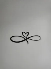 Symbole cœur infini - déco murale minimaliste — photo 3