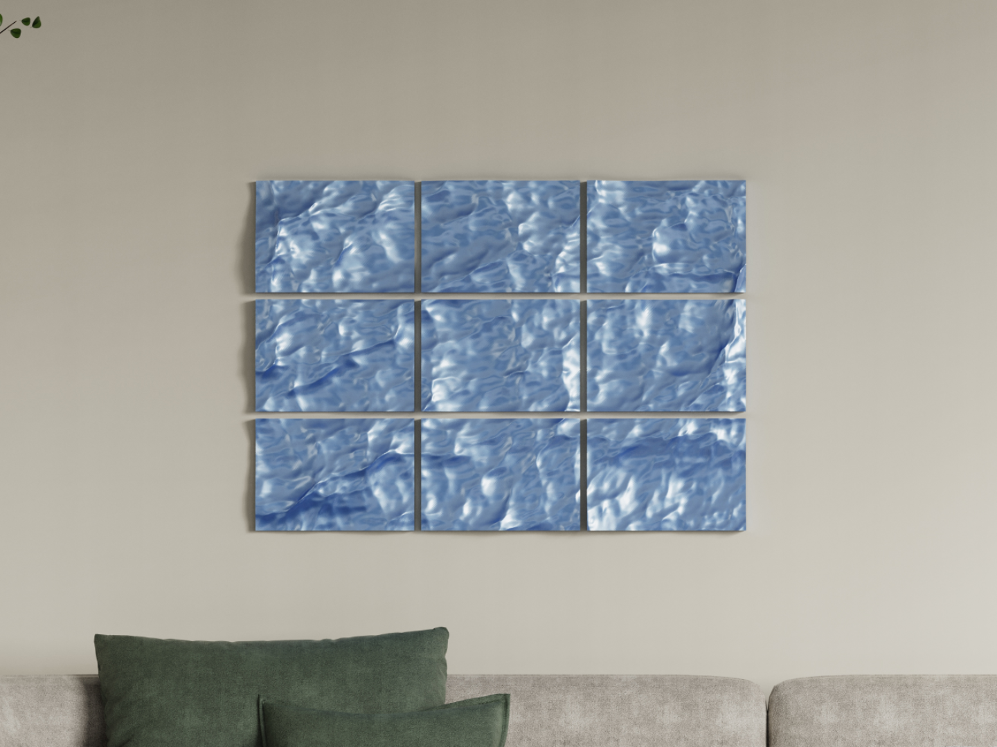 Victoria Tempest Wall Art – 3×3 Ocean Relief