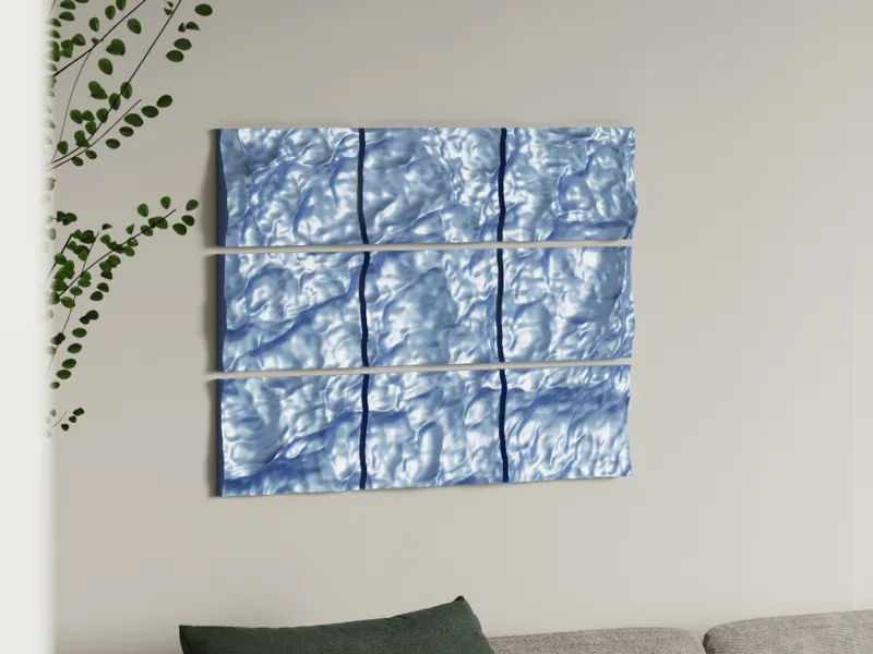 Victoria Tempest Wall Art – 3×3 Ocean Relief