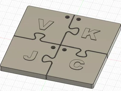 Keychain puzzle 4 people