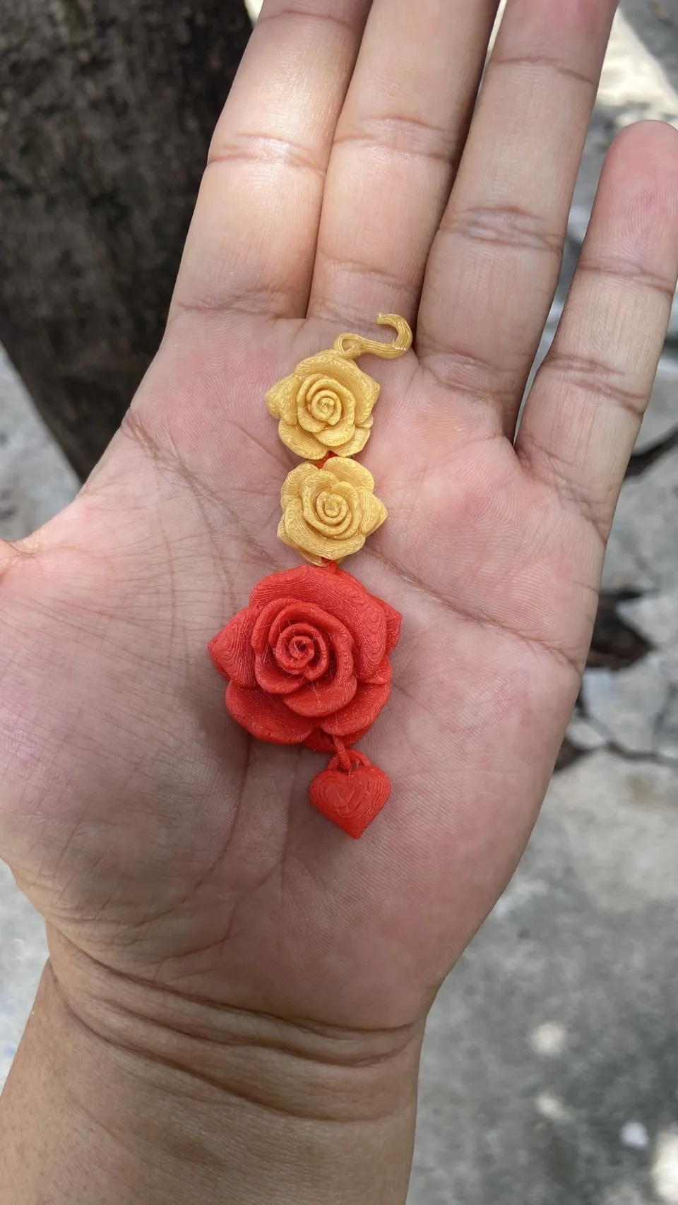 Rose Earring view 3