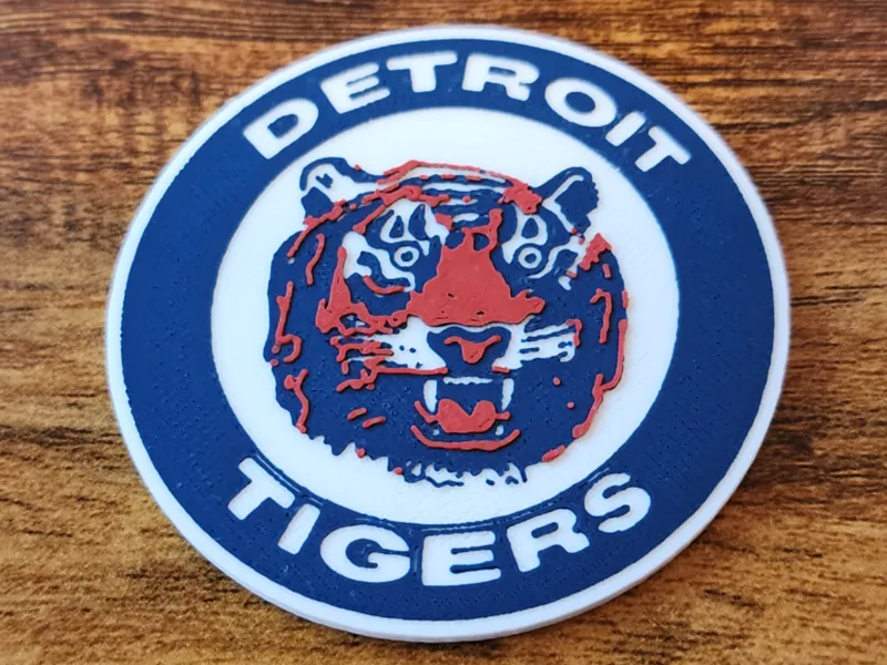 Retro Detroit Tigers Magnet (Low Waste)