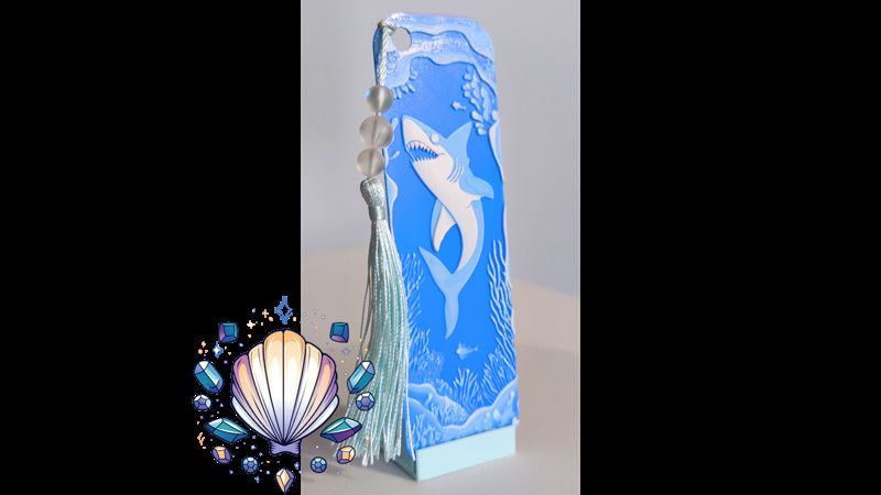 Shark - 4 color Bookmark