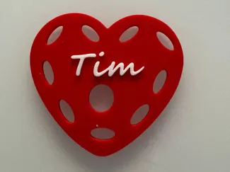 Pickleball Valentine Bag Tag