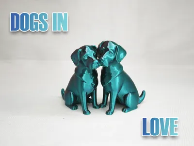 Dogs in Love Figurine