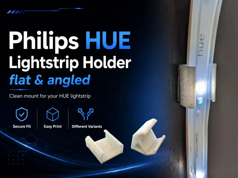 Philips HUE Lightstrip Holder Clip Mounts