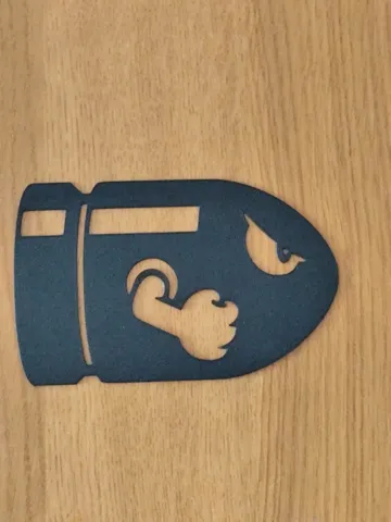 Modelo para impresión 3D: Bill Boum Mario Bros wallart — vista de referencia 2