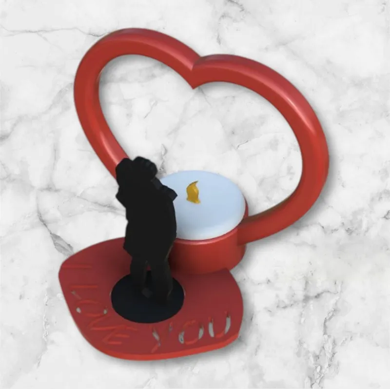 Happy Valentine tealight heart